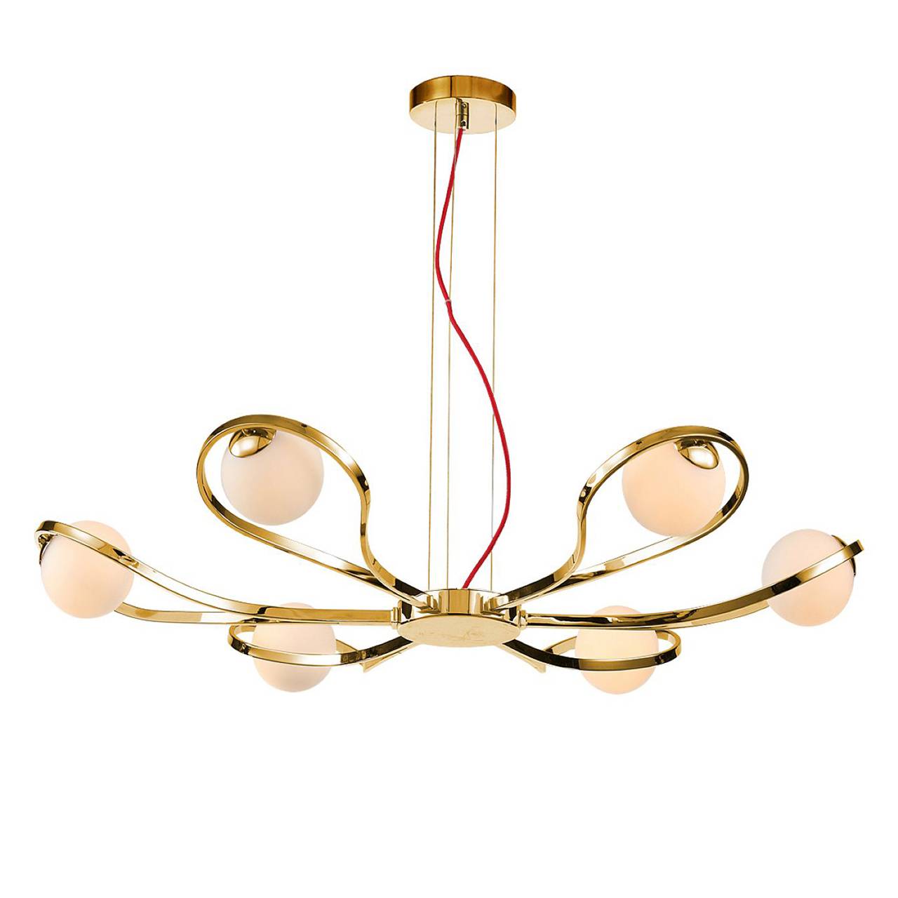 Подвесная люстра Luce Solara Moderno 3021/6S Gold/White