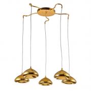 Подвесная люстра Luce Solara Moderno 3722/5S Gold