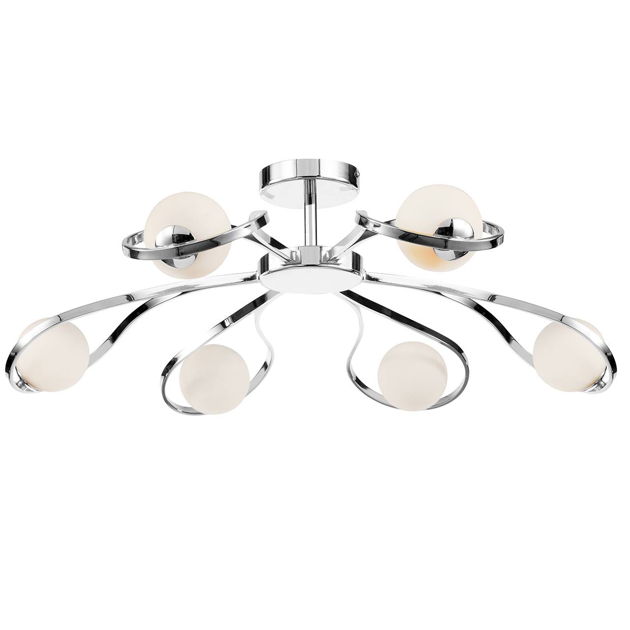 Потолочная люстра Luce Solara Moderno 3020/6PL Chrome/White