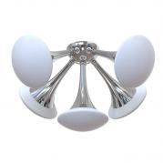 Потолочная люстра Luce Solara Moderno 3019/5PL Chrome/White