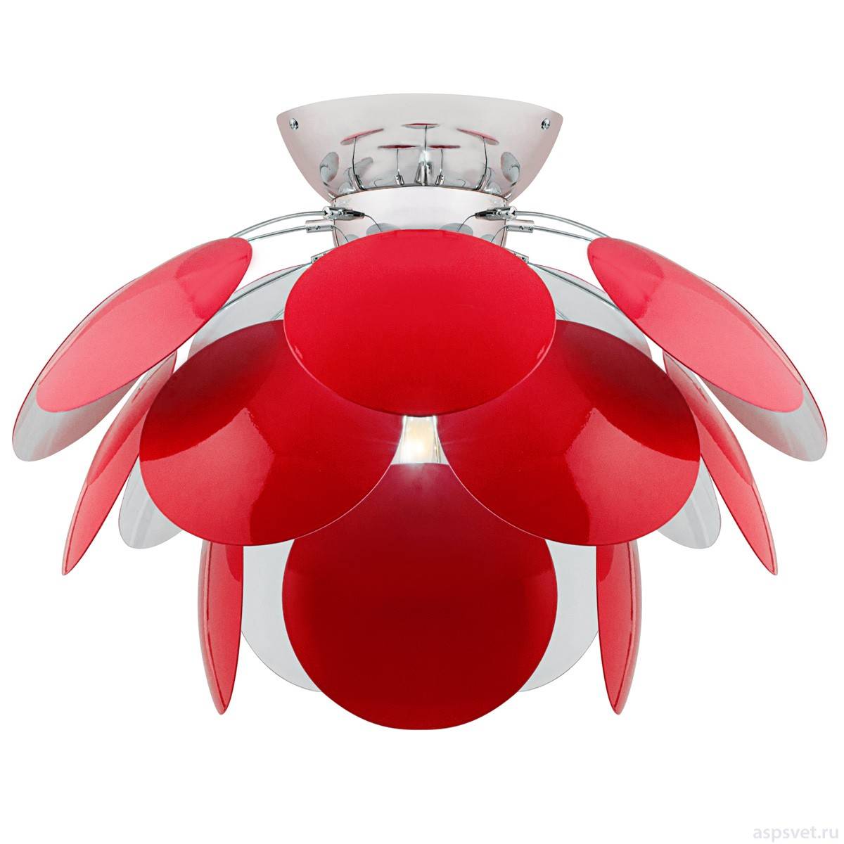 Потолочная люстра Luce Solara Moderno 3000/4PL Red/White