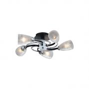 Потолочная люстра IDLamp Carlotta 865/5PF-Darkchrome