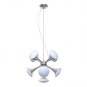 Подвесная люстра Luce Solara Moderno 3019/9S Chrome/White