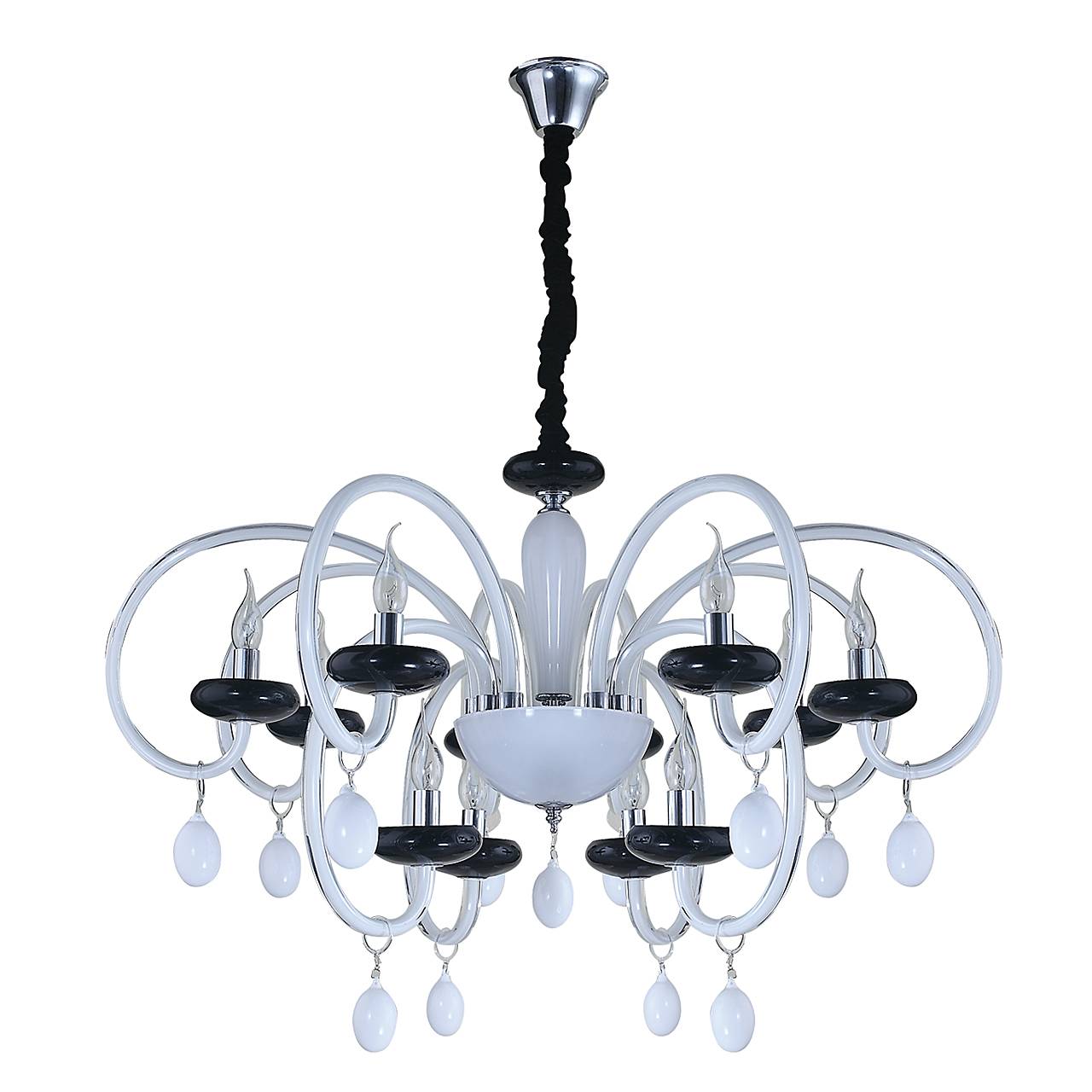 Подвесная люстра Luce Solara Classico 5029/12 White/Black