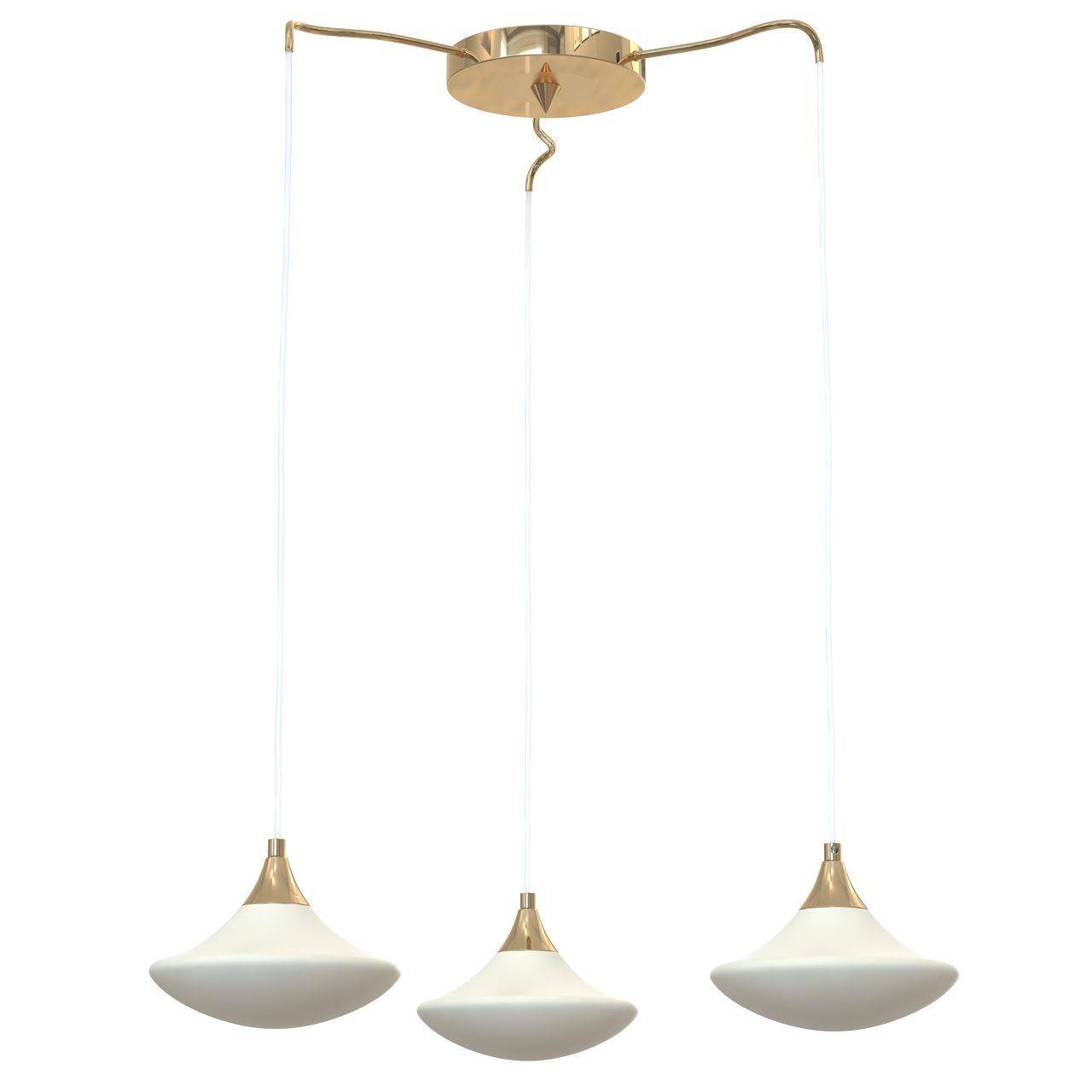 Подвесная люстра Luce Solara Moderno 8001/3S Gold/Cream