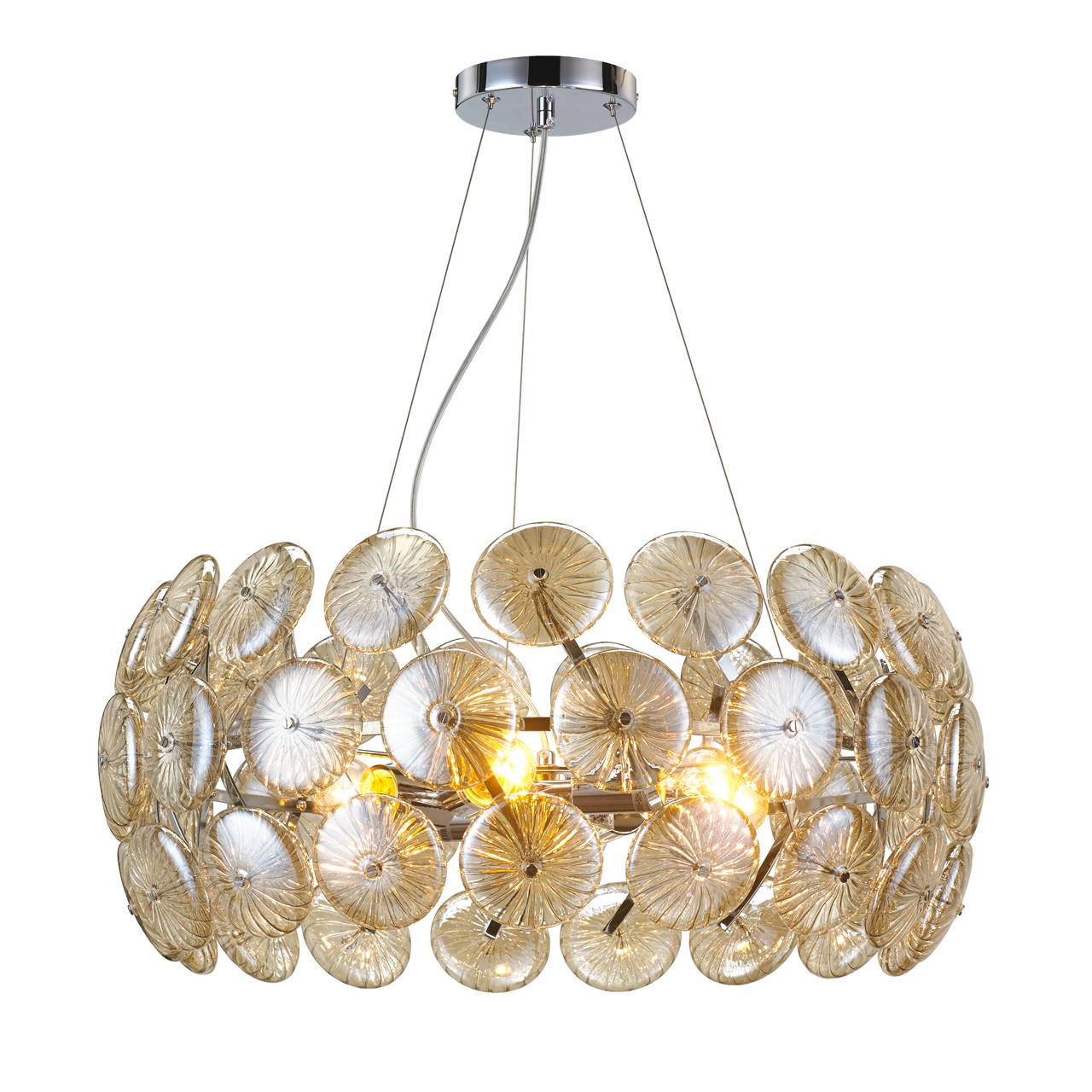 Подвесная люстра Luce Solara Moderno 3032/6S Amber glass