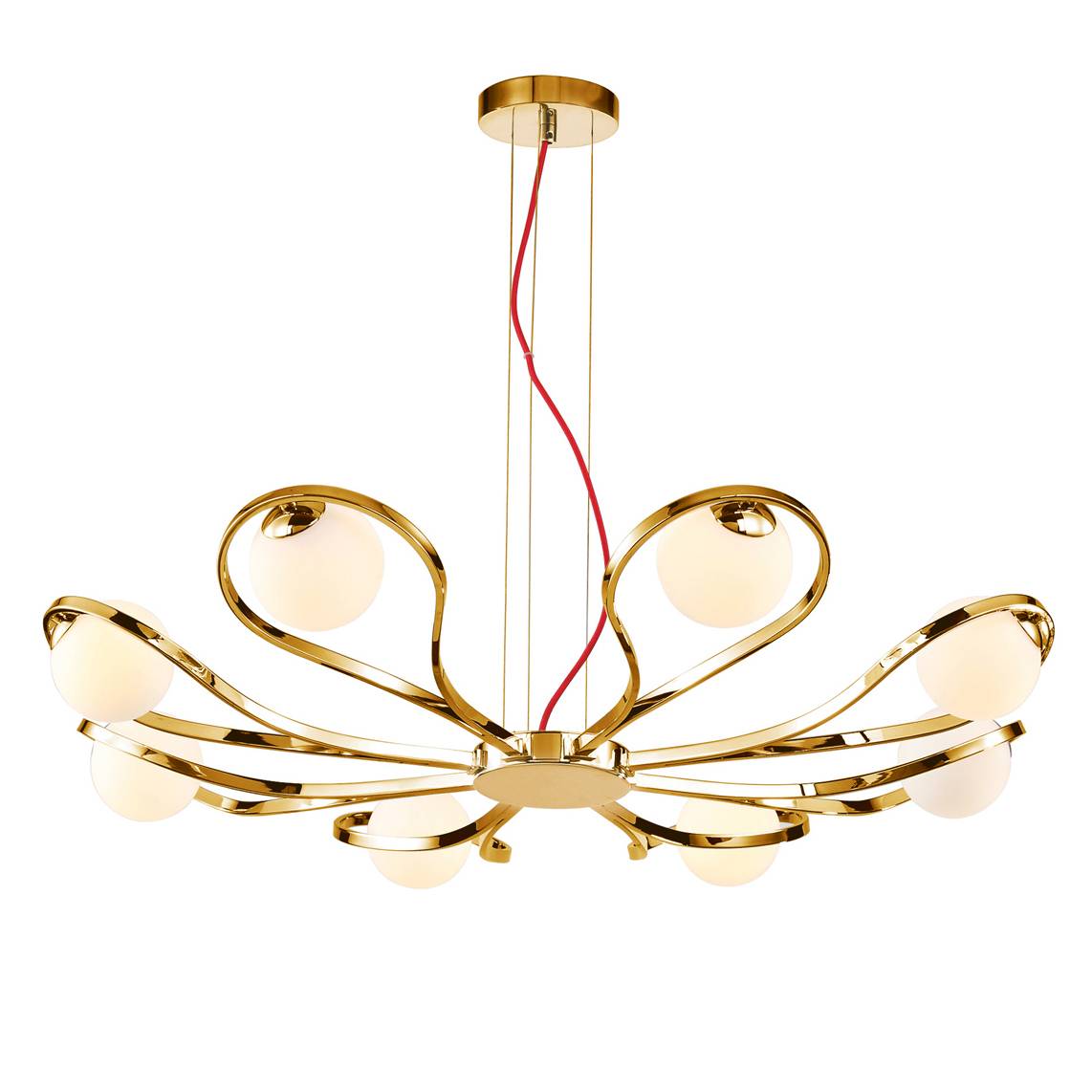 Подвесная люстра Luce Solara Moderno 3021/8S Gold/White