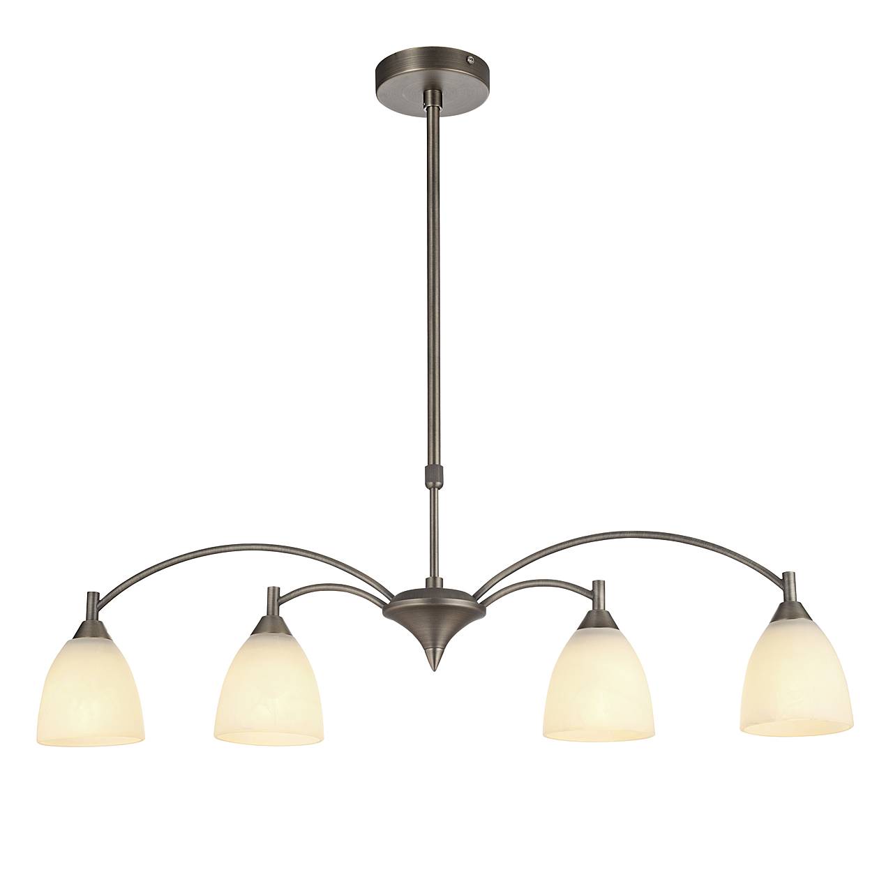 Подвесная люстра Luce Solara Classico 2003/4P Nikel cv Opal