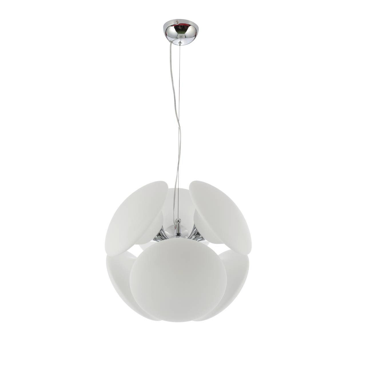 Подвесная люстра Luce Solara Moderno 8001/6S Chrome/White