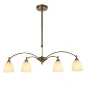 Подвесная люстра Luce Solara Classico 2003/4P Bronze cv Cream Alabastro