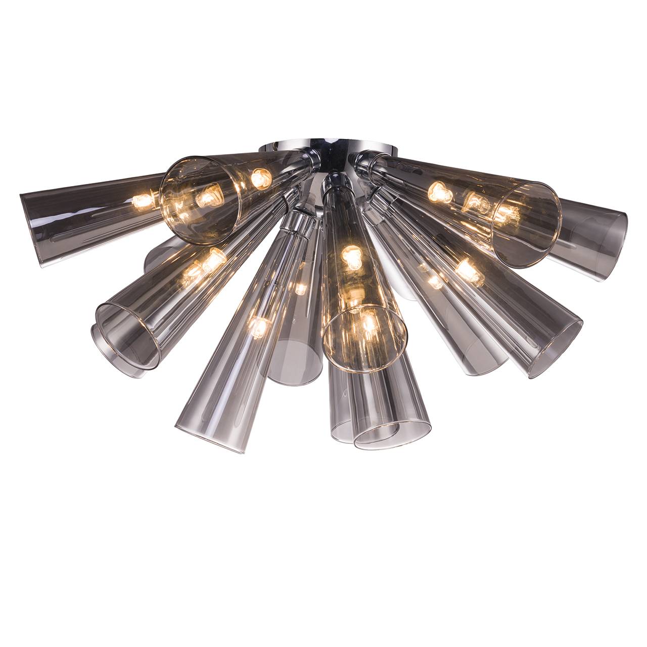 Потолочная люстра Luce Solara 5064/15PL Smoke grey
