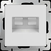 Розетка двойная Ethernet RJ-45 белая WL01-RJ45+RJ45 4690389073526