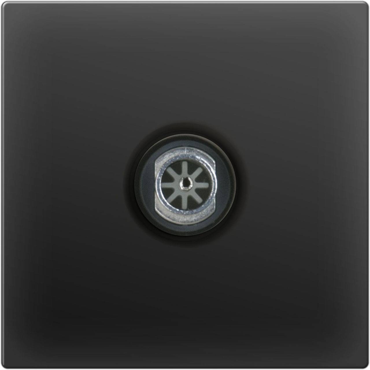 ТВ-розетка проходная черный матовый WL08-TV-2W 4690389073519
