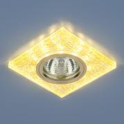 Встраиваемый светильник с двойной подсветкой Elektrostandard 8361 MR16 белый/золото 4690389060656