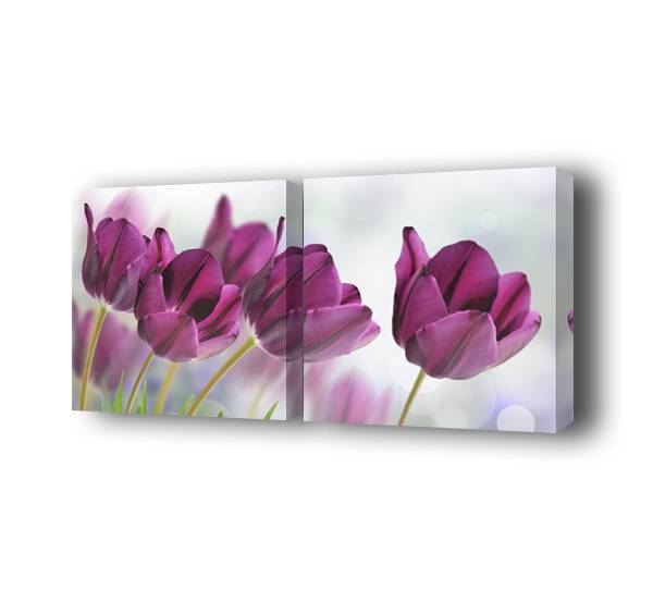 Модульная картина Ночной Париж Toplight 50x100см TL-M2008