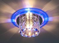 Встраиваемый светильник с двойной подсветкой Elektrostandard N4/A G4 BL синий 4690389003141