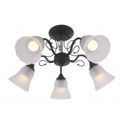 Потолочная люстра IDLamp Lauretta 872/5PF-Argentoscuro
