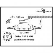 Встраиваемый светильник Novotech Ligna 370280