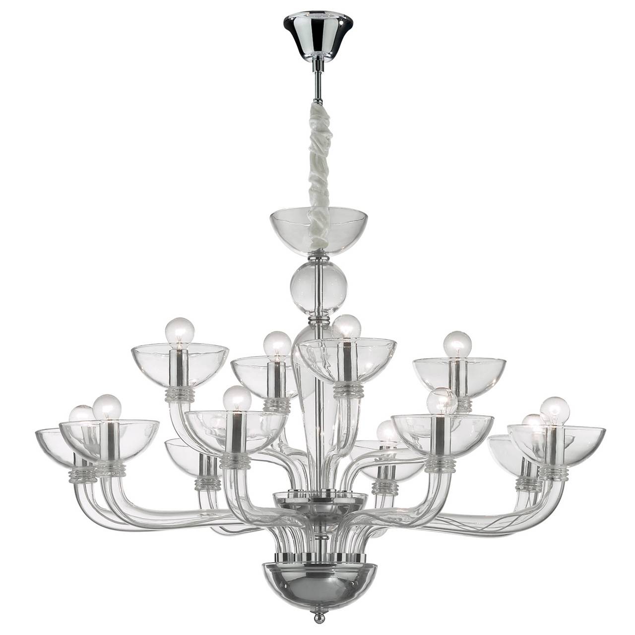 Подвесная люстра Ideal Lux Casanova SP12 Trasparente