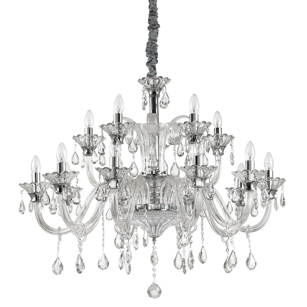 Подвесная люстра Ideal Lux Colossal SP15 Trasparente 
