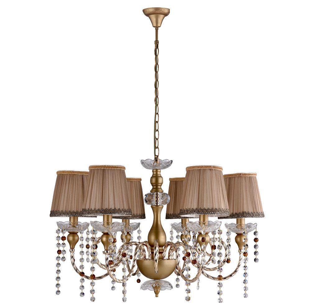 Подвесная люстра Crystal Lux Alegria SP6 Gold-Brown