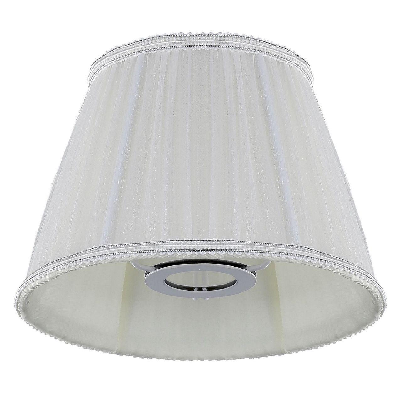 Абажур Crystal Lux для настольной лампы Lampshade Emilia Lg White