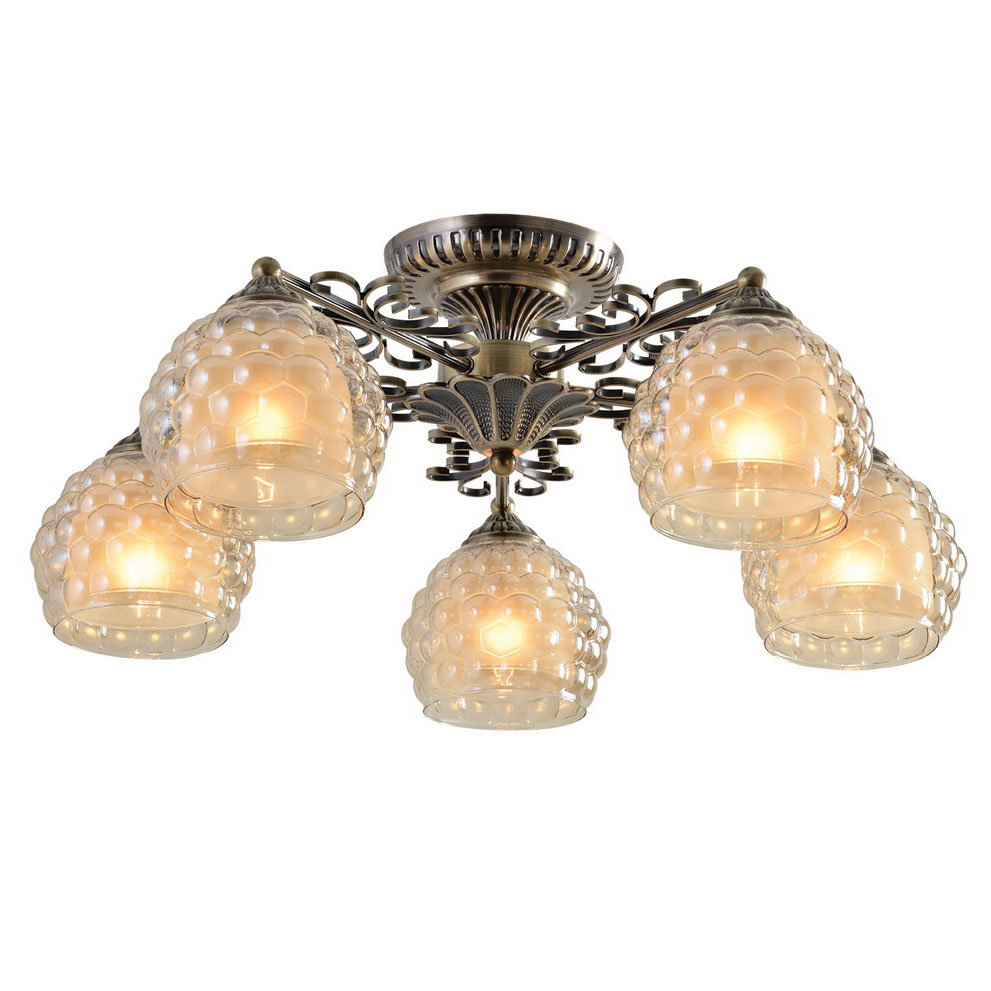Потолочная люстра IDLamp Bella 285/5PF-Oldbronze