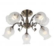 Потолочная люстра IDLamp Dorotea 289/5PF-Oldbronze