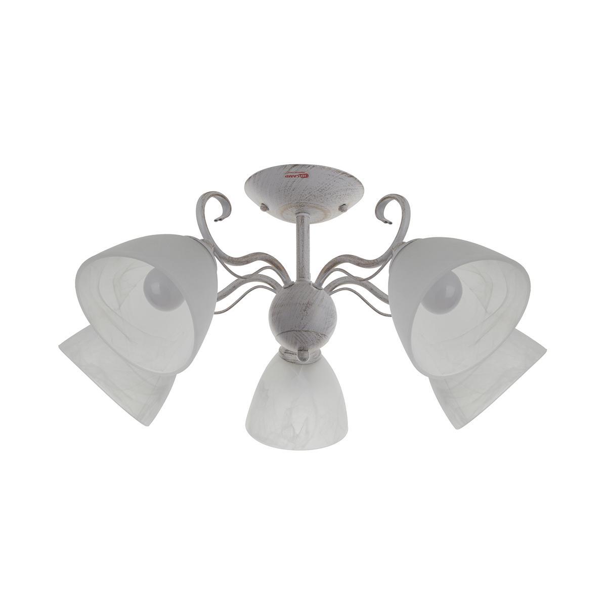 Потолочная люстра IDLamp Olsa 278/5PF-Whitepatina