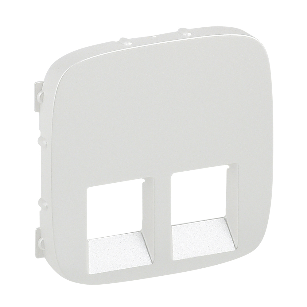 Лицевая панель Legrand Valena Allure розетки телефонной RJ-11/Ethernet RJ-45 жемчуг 755429