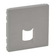 Лицевая панель Legrand Valena Life розетки телефонной RJ-11/Ethernet RJ-45 алюминий 755412