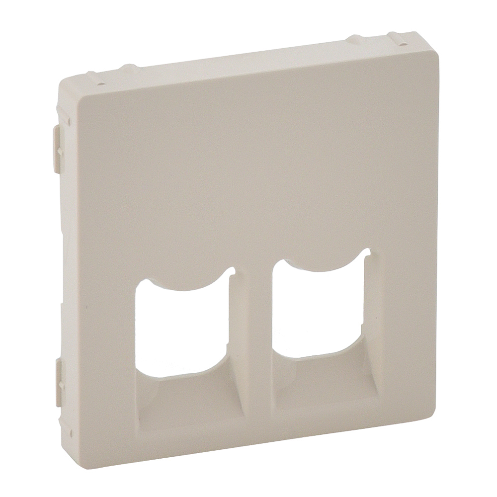 Лицевая панель Legrand Valena Life розетки телефонной RJ-11/Ethernet RJ-45 слоновая кость 755421