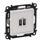 Розетка USB двойная Legrand Valena Life 240V/5V 1500mA белая 753412
