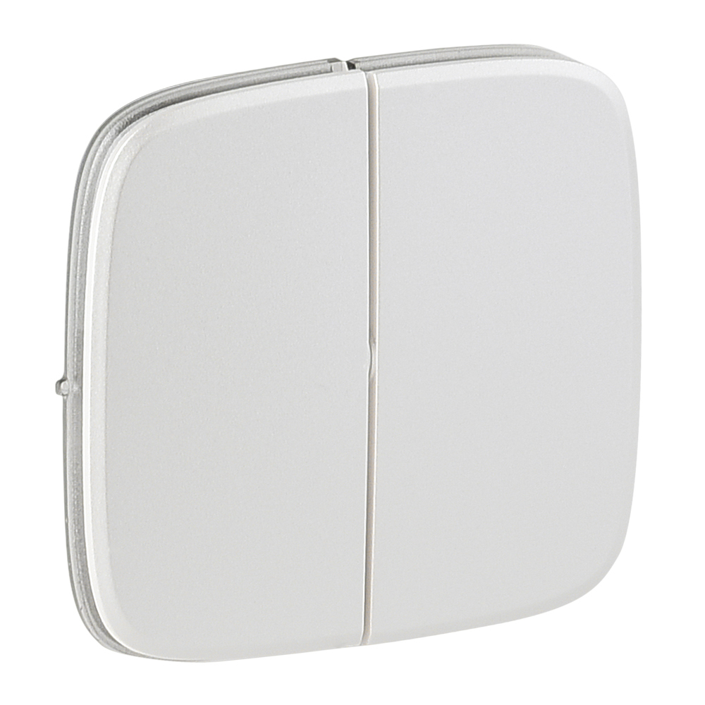 Лицевая панель Legrand Valena Allure выключателя двухклавишного жемчуг 755029