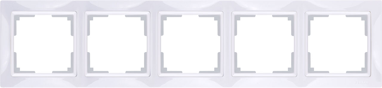 Рамка Snabb Basic на 5 постов белый WL03-Frame-04 4690389098796