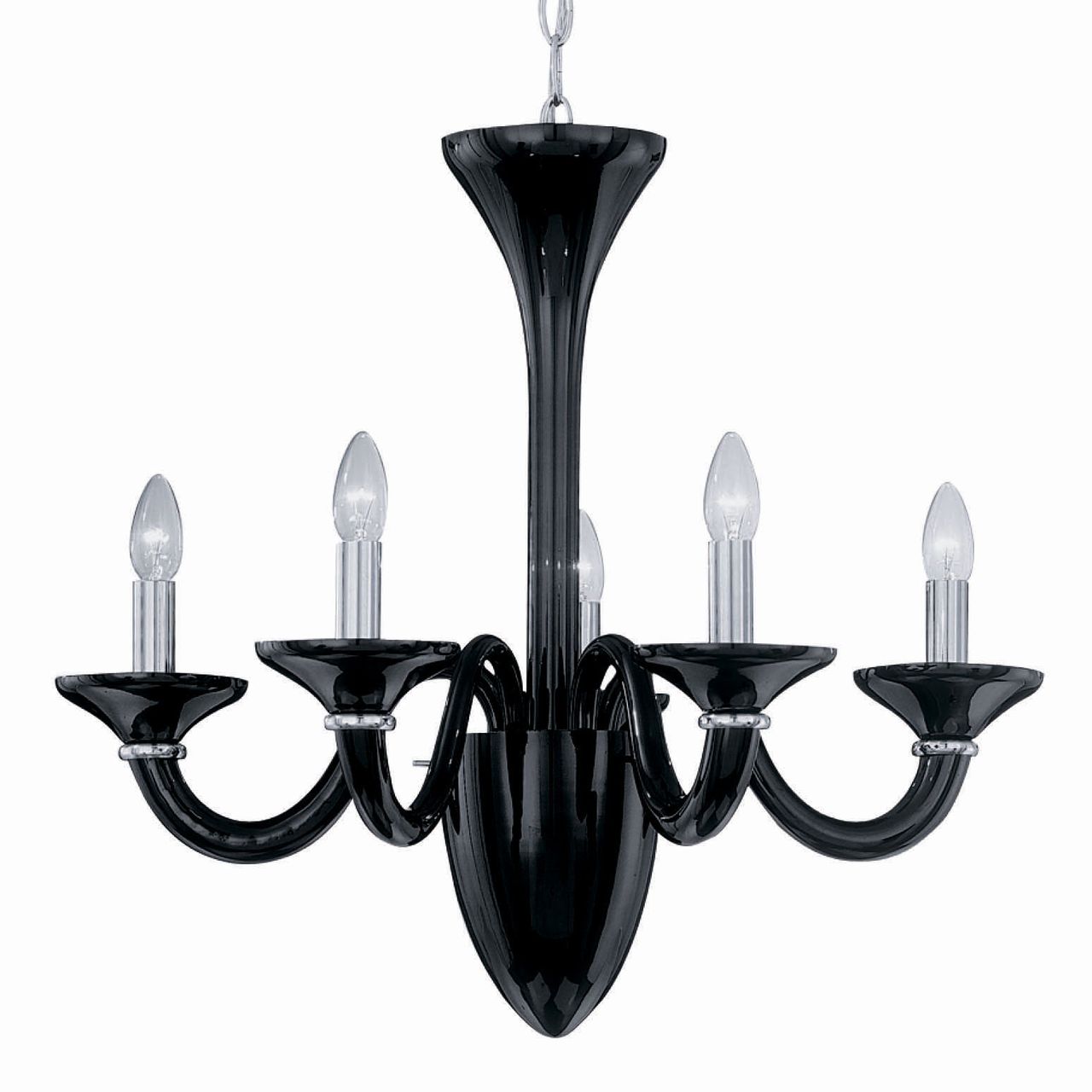 Подвесная люстра Ideal Lux White Lady SP5 Nero