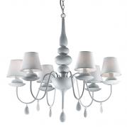Подвесная люстра Ideal Lux Blanche SP6 Bianco