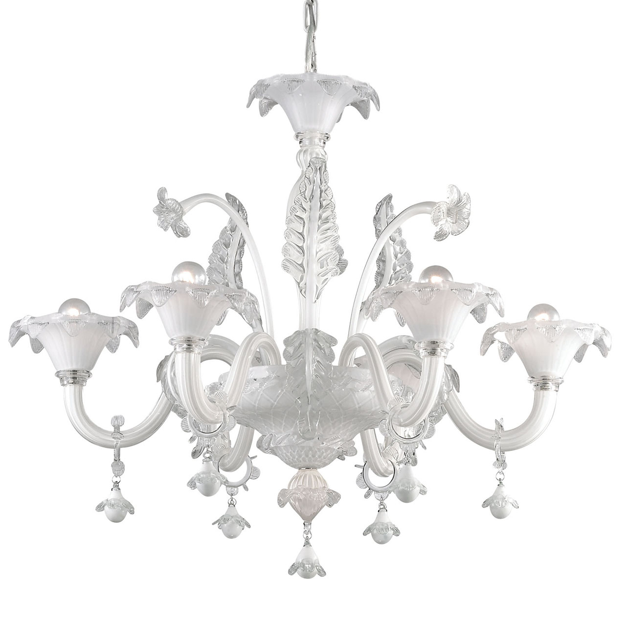 Подвесная люстра Ideal Lux Ca Vendramin SP6 Bianco