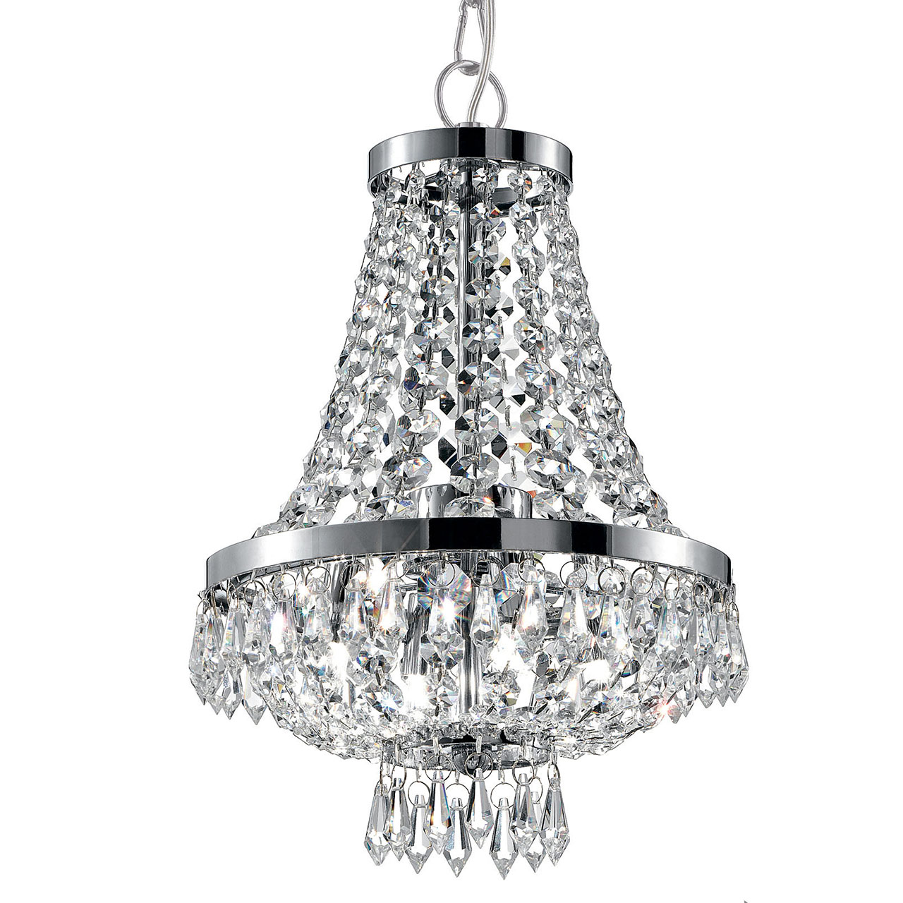 Подвесная люстра Ideal Lux Caesar SP4 Cromo