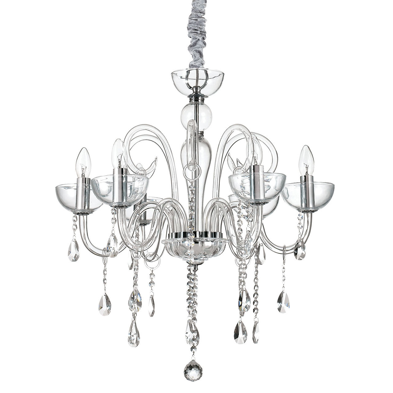 Подвесная люстра Ideal Lux Canaletto SP6 Trasparente