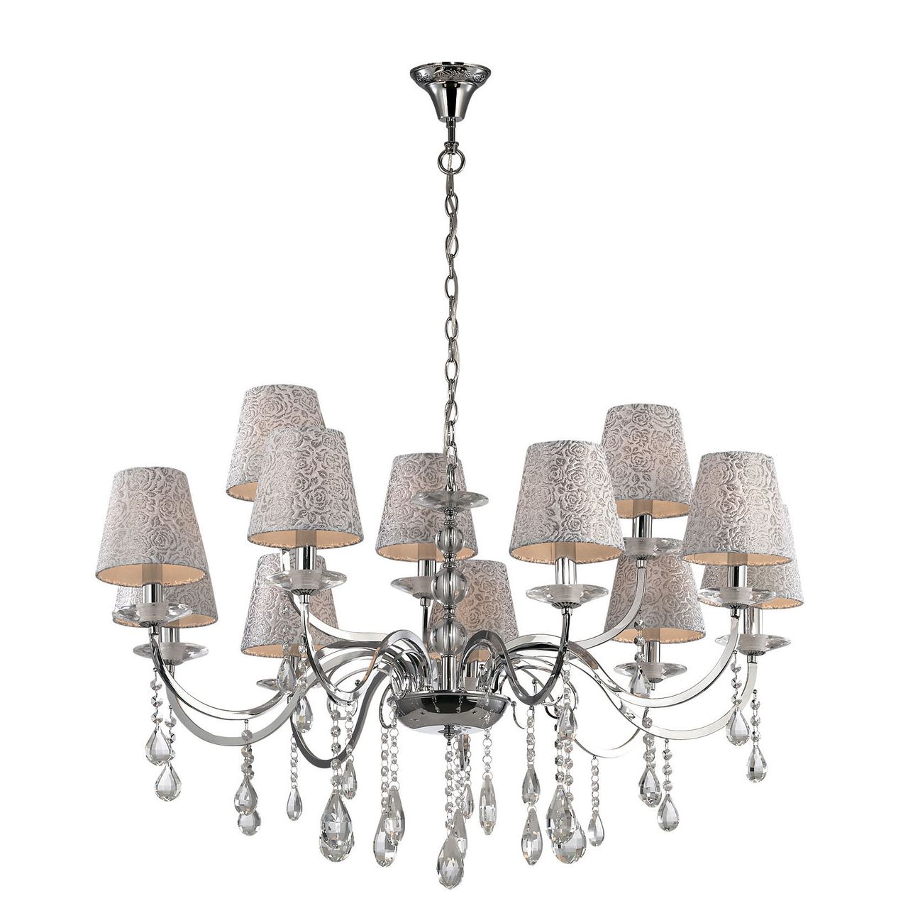 Подвесная люстра Ideal Lux Pantheon SP12 Cromo