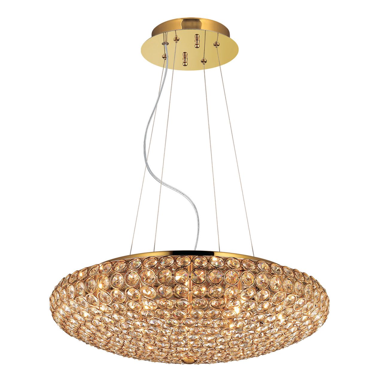 Подвесной светильник Ideal Lux King SP7 Oro