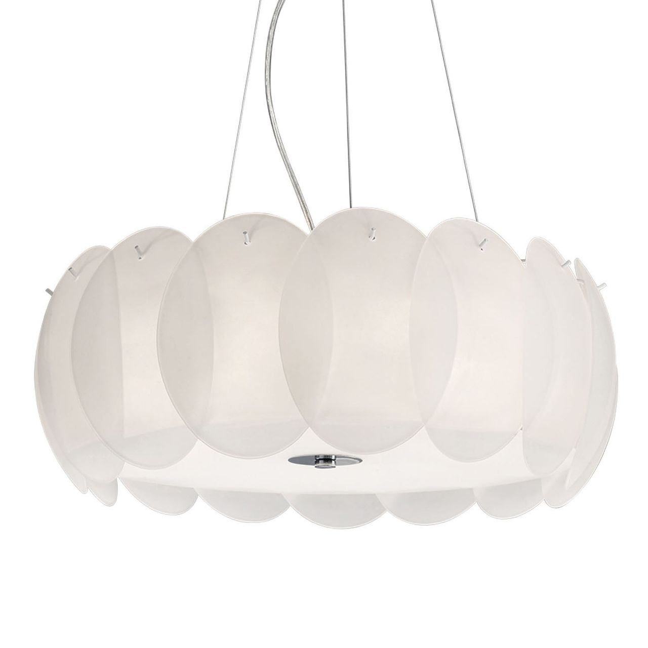 Подвесной светильник Ideal Lux Ovalino SP8 Bianco