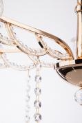 Подвесная люстра Eurosvet Франческа 10047/5 золото/прозрачный хрусталь Strotskis