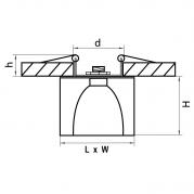 Встраиваемый светильник Lightstar Meta 004147