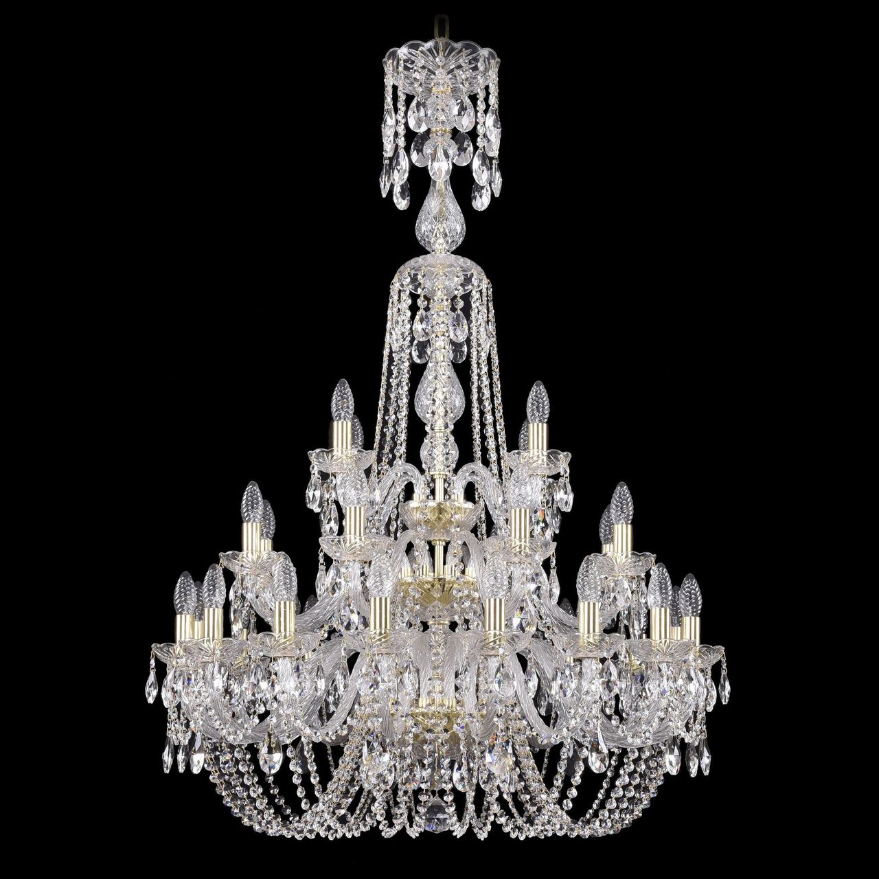 Подвесная люстра Bohemia Ivele 1402/16+8+4/300/XL-123/3D/G