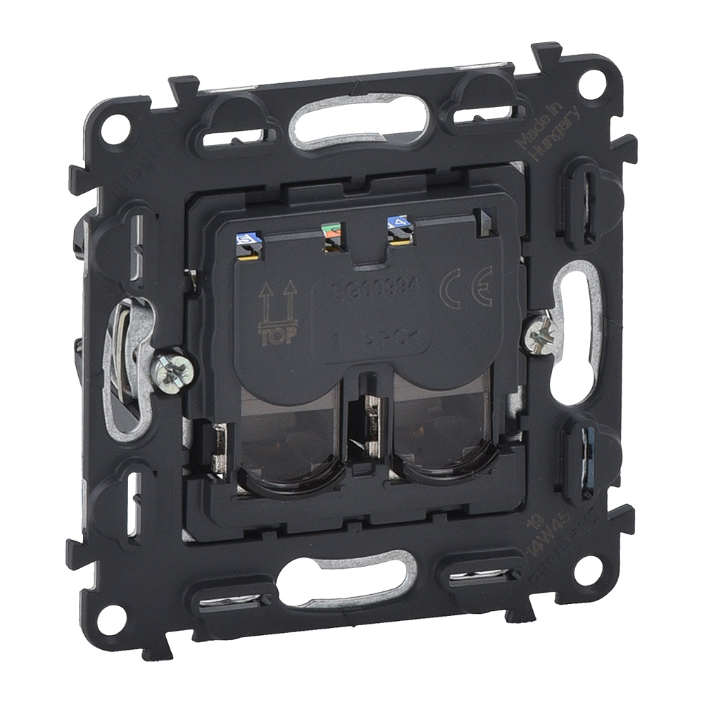 Информационная розетка RJ45 двойная Legrand Valena Мех In Matic Life 6 кат UTP 753043