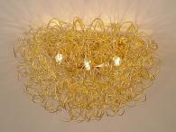 Потолочный светильник Luce Solara Natura 9015/3A Gold