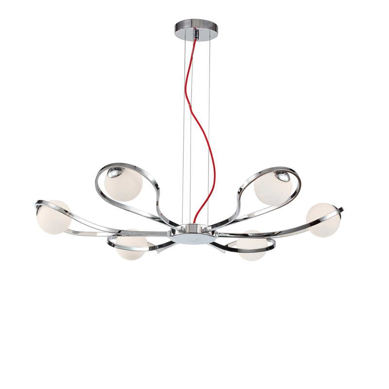 Подвесная люстра Luce Solara Moderno 3020 3020/6S Chrome/White