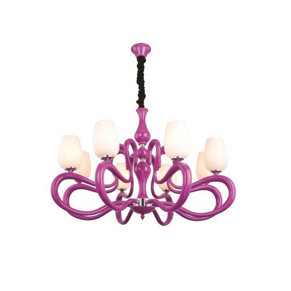 Подвесная люстра Luce Solara Moderno 3046 3046/8 Purple